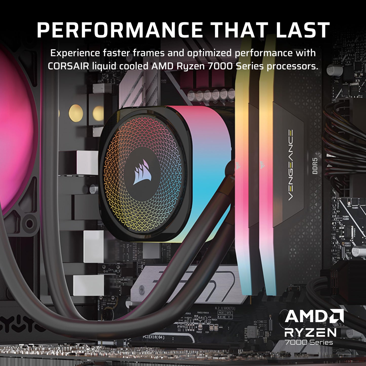 Corsair Vengeance i7500 Gaming PC – Liquid Cooled Intel Core i9-14900KF CPU – NVIDIA GeForce RTX 5080 GPU – 32GB Vengeance RGB DDR5 Memory – 2TB M.2 SSD – Black