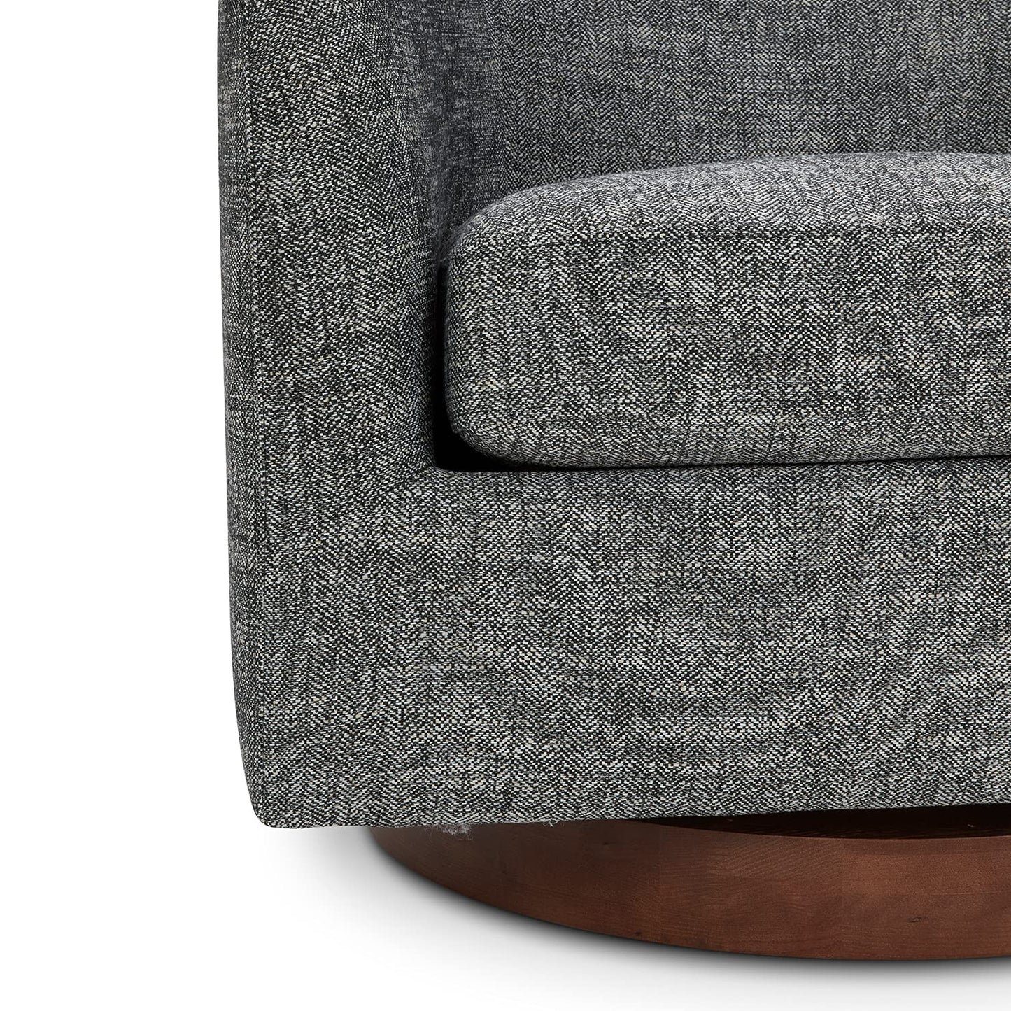 CHITA Swivel Accent Chair Set of 2, Fully Assembled Fabric Barrel Armchair with FSC Certified Upholstered for Living Room, Bedroom and Office, Flax Beige
