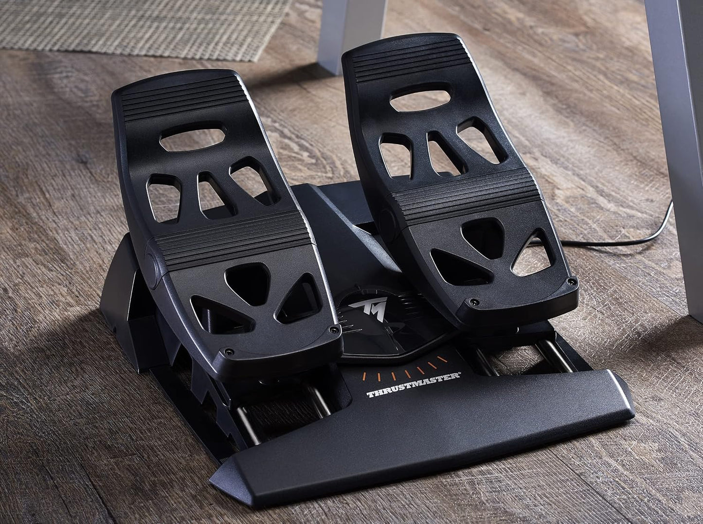 Thrustmaster TFRP Precision Flight Sim Rudder Pedals - PS5, XBOX & PC | self-centering axis, long travel, aluminum rails, differential breaking, for all types of flight, adjustable resistance