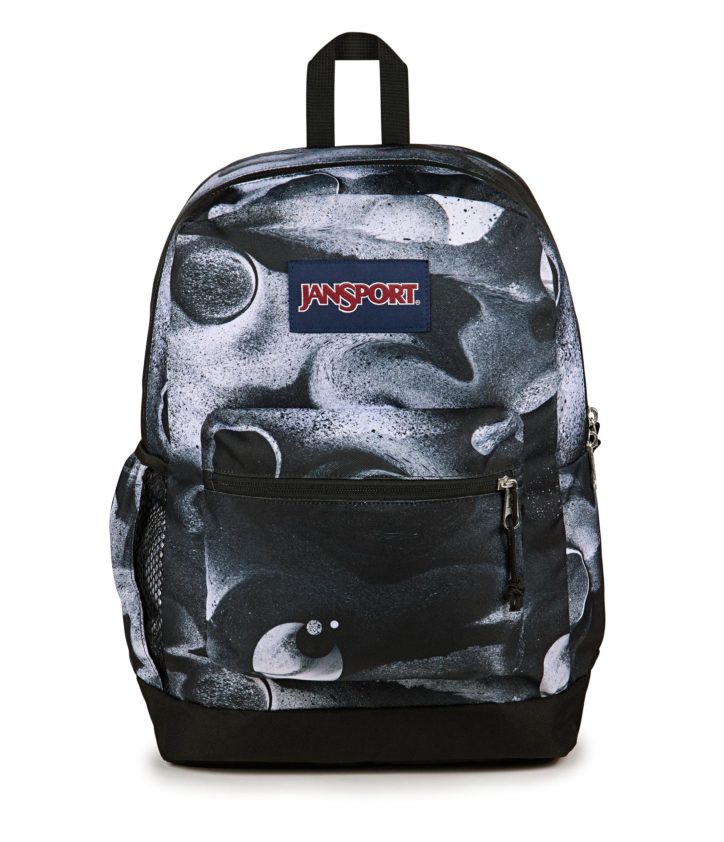 JanSport Cross Town Plus Backpack - Large Main Compartment, Side Water Bottle Pocket, 15-Inch Padded Laptop Sleeve - Black