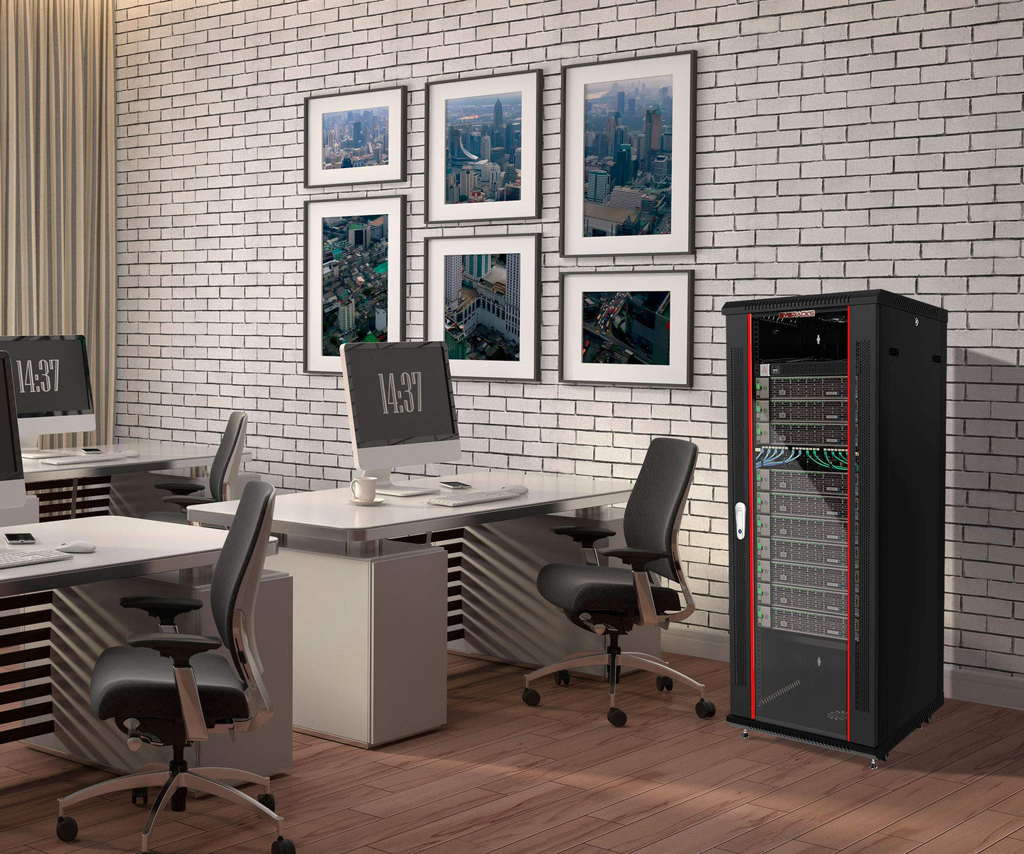 9U Wall Mount Server Rack Cabinet – 19" Network Rack Enclosure, 18" Deep Data Rack Cabinet with Fan, PDU & Shelf for IT Equipment, Switches and Patch Panel