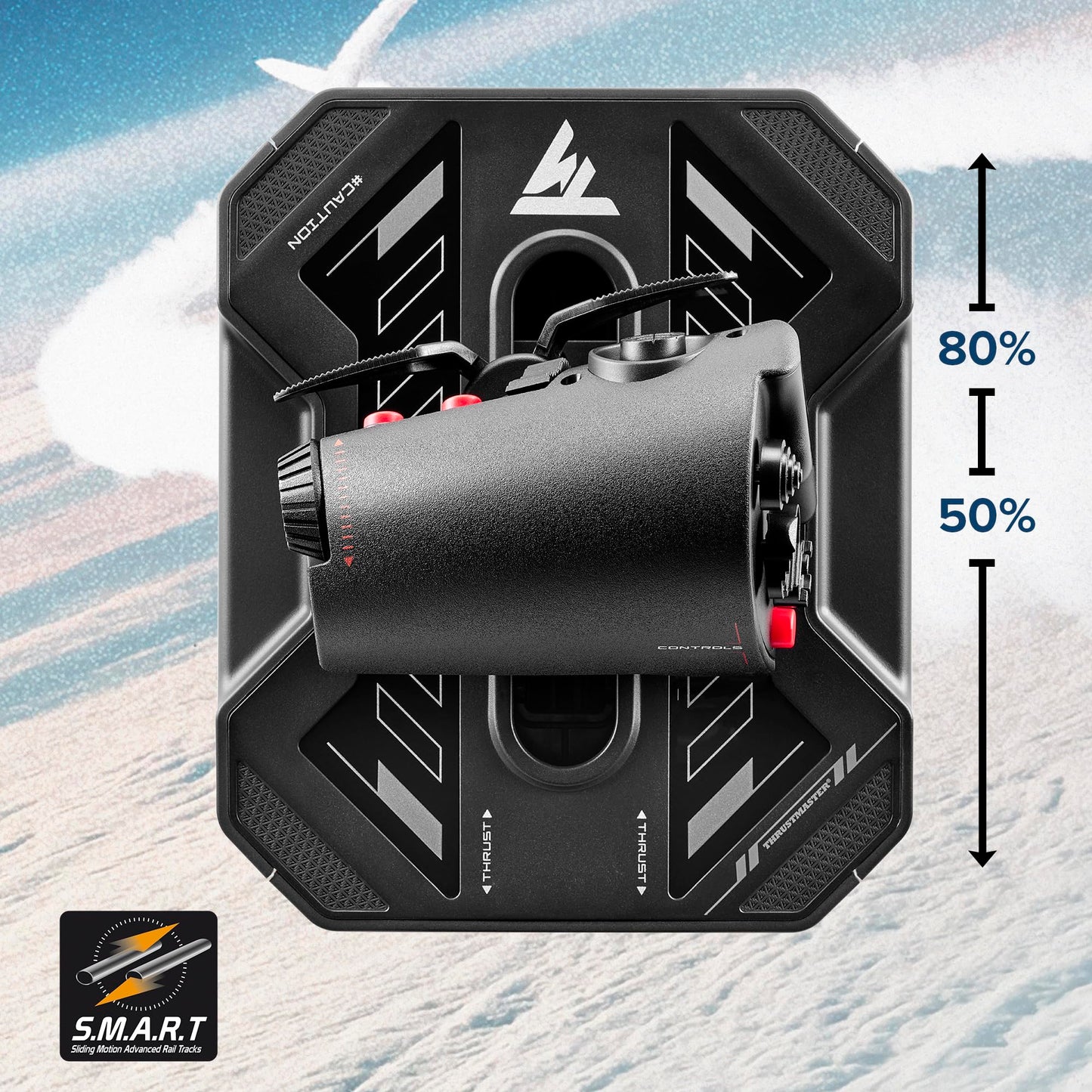 Thrustmaster Sol-R2 HOSAS Dual Space Combat Flight Joystick Set - PC | 88 programable actions buttons, 2 detachable grips, 2 throttles, zero drift, interchangeable rests, backlit sci-fi design