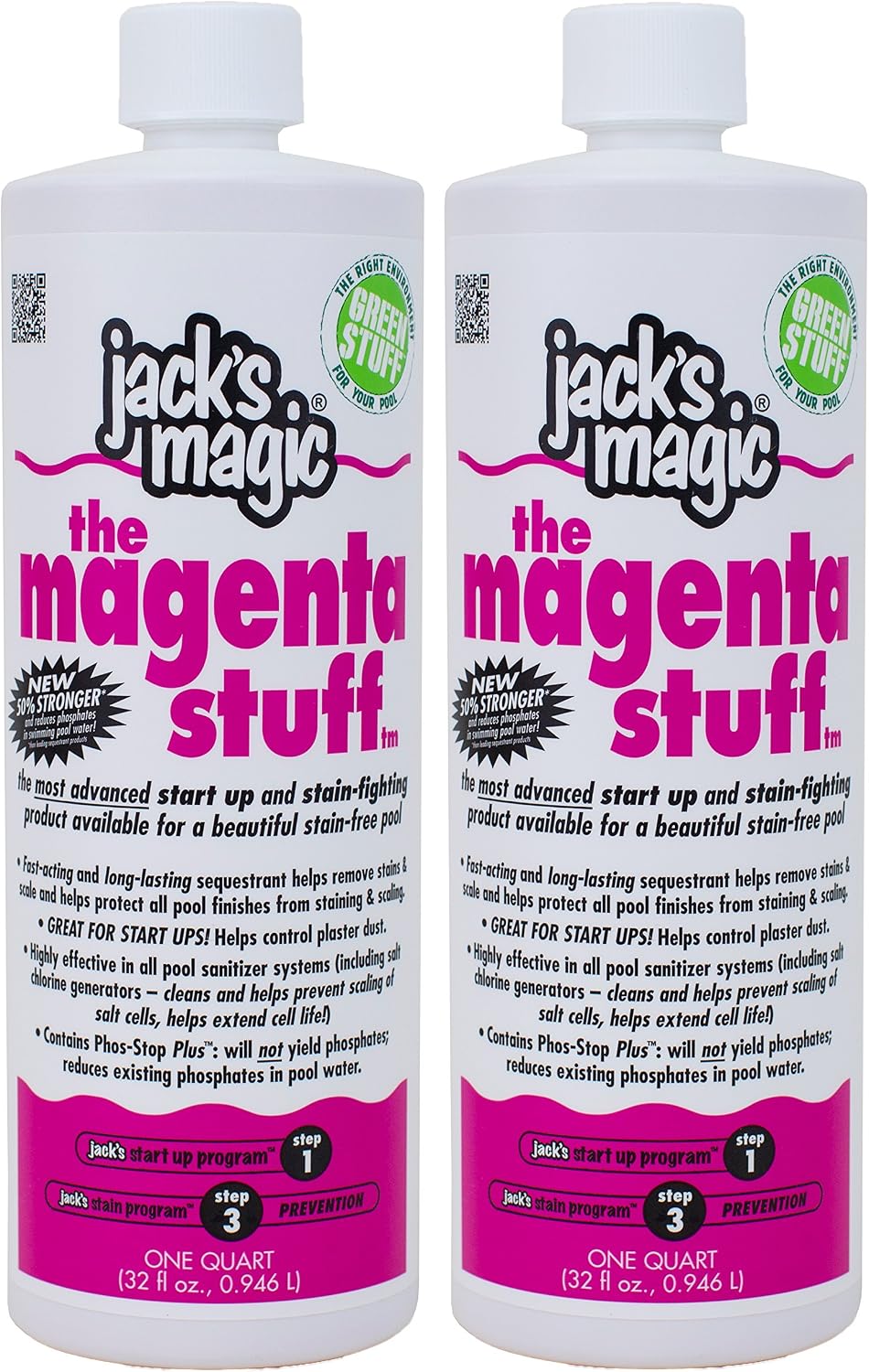 Jack's Magic The Magenta Stuff Size: 32 Ounce (Two Pack) (2)