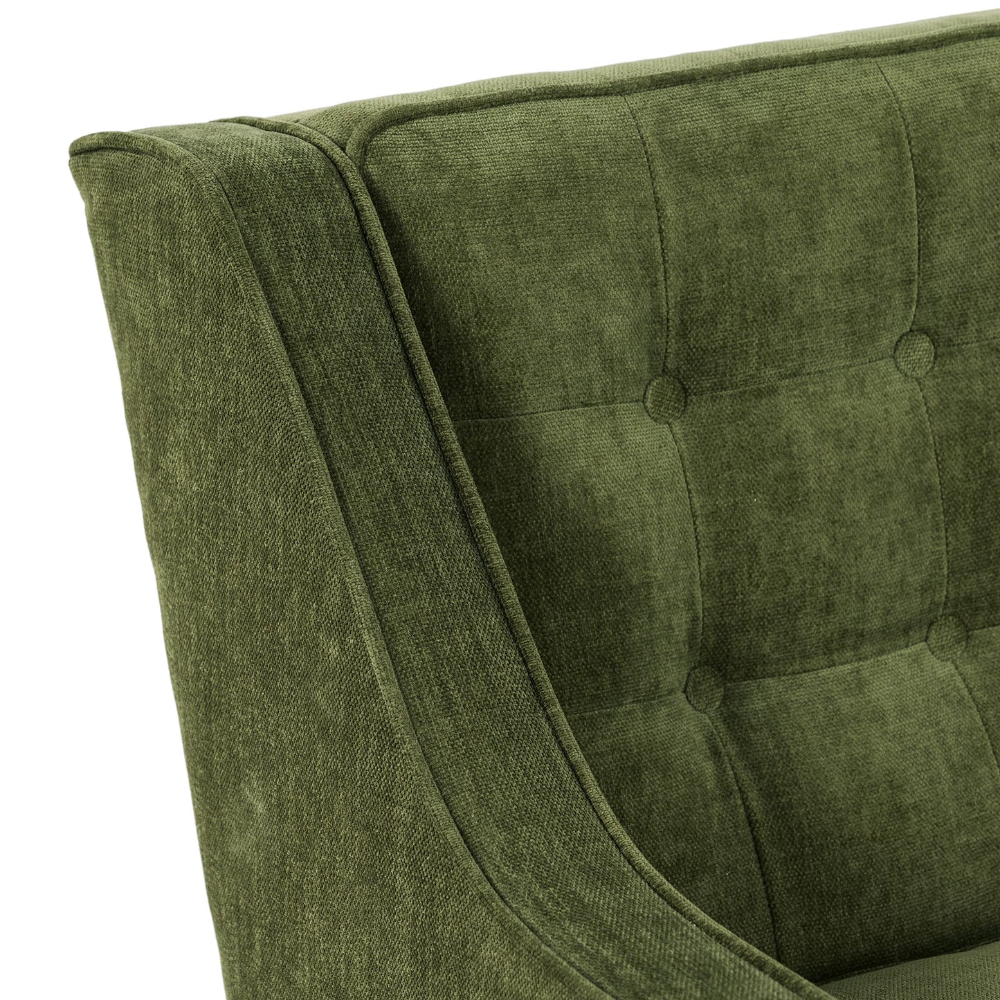 Poly & BARK Rowan Lounge Chairs Set of 2 – Mid Century Modern Leather Armchairs with Ribbed Seat and Solid Ash Wood Frame, Cognac Tan