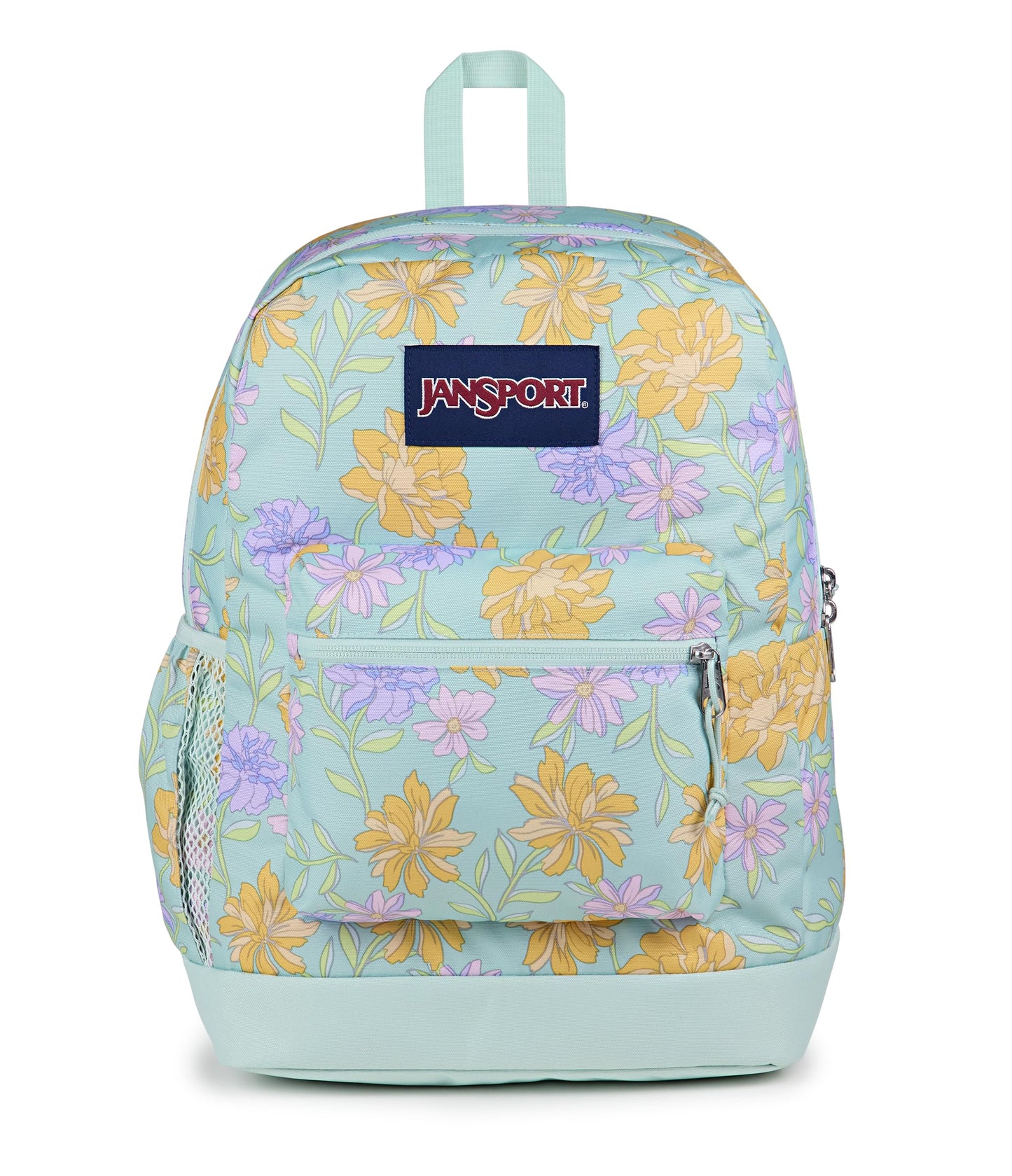 JanSport Cross Town Plus Backpack - Large Main Compartment, Side Water Bottle Pocket, 15-Inch Padded Laptop Sleeve - Black