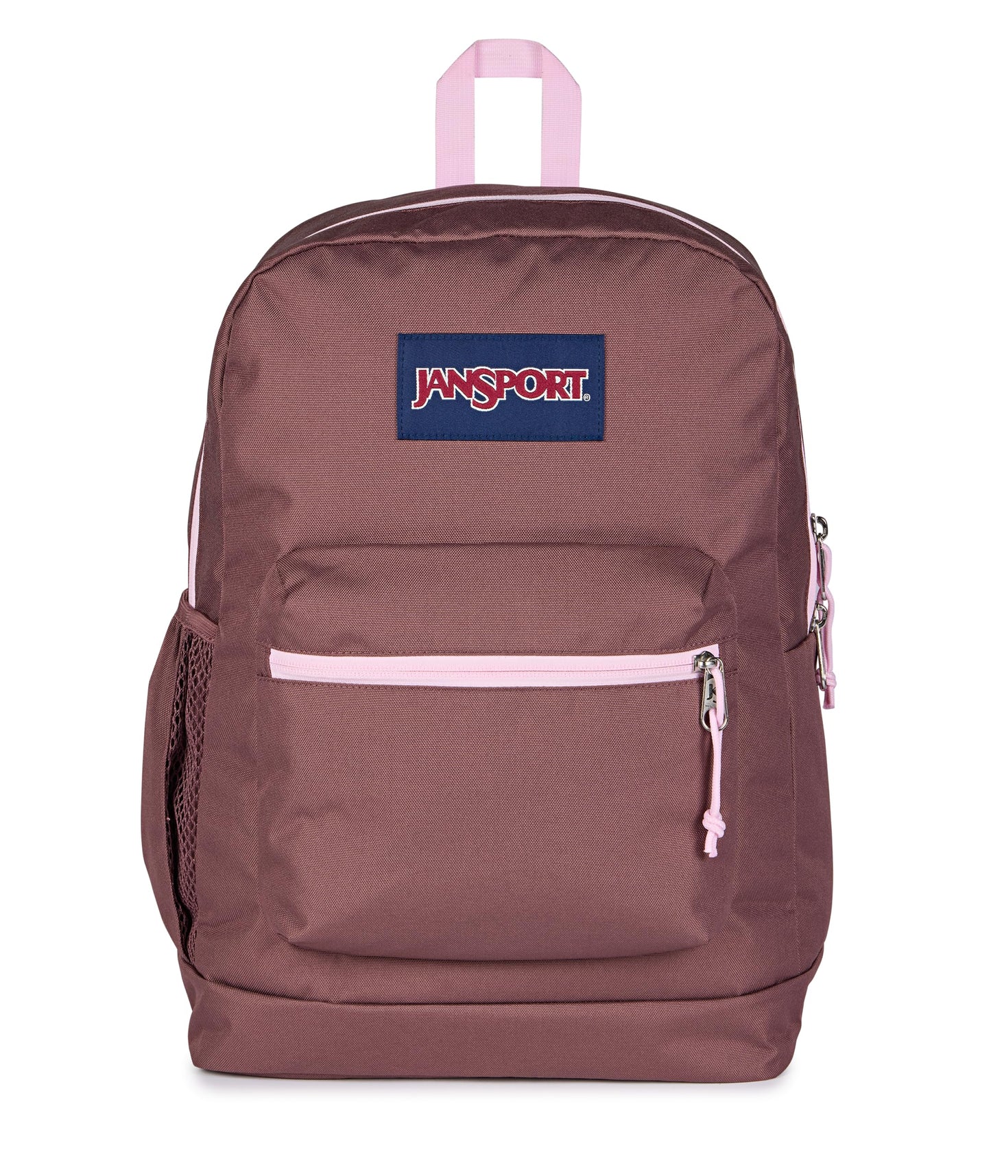 JanSport Cross Town Plus Backpack - Large Main Compartment, Side Water Bottle Pocket, 15-Inch Padded Laptop Sleeve - Black