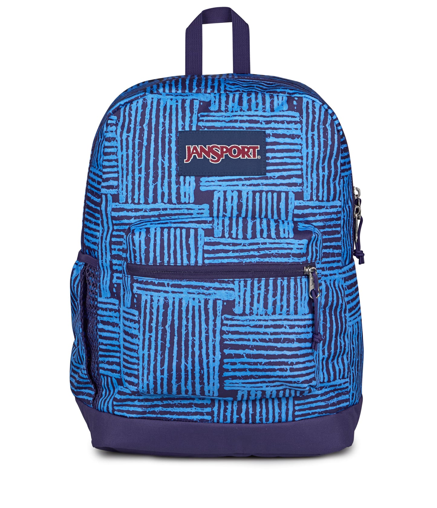 JanSport Cross Town Plus Backpack - Large Main Compartment, Side Water Bottle Pocket, 15-Inch Padded Laptop Sleeve - Black