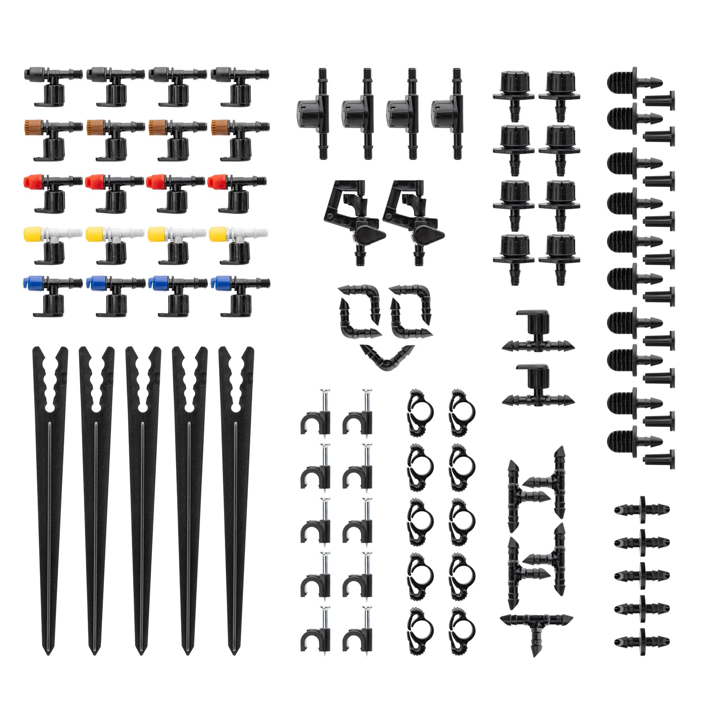 92-Piece Drip Irrigation Watering Essential Parts Kit 69500