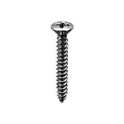 #8 x 1in Phillips Oval Trim Screw 18.8 Stainless Steel