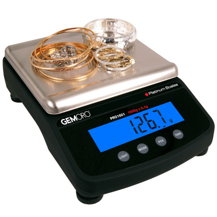 Professional Digital Scale KG, G, 1600g x 0.1g - GEMORO PRO1601