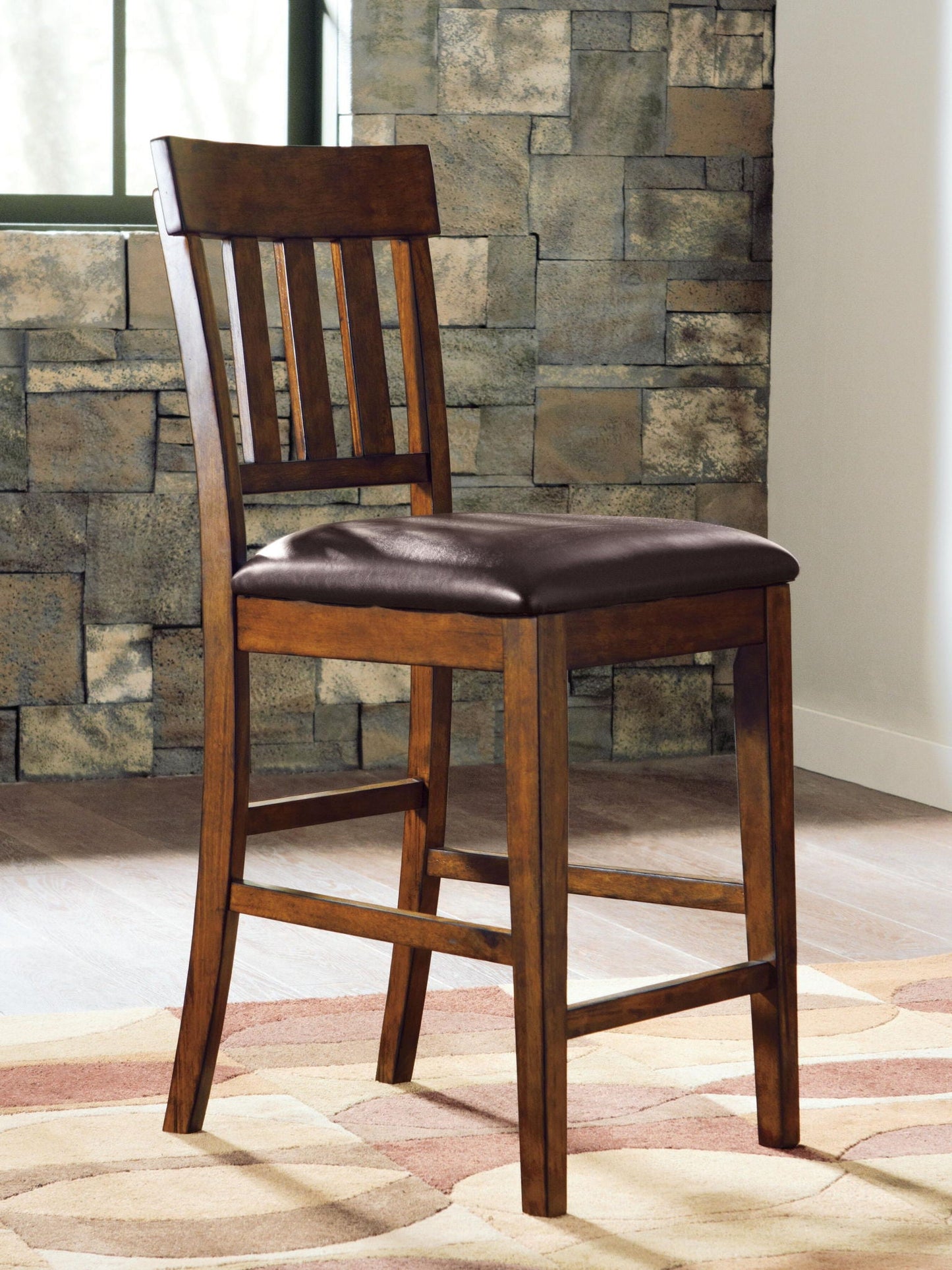 Ralene - Upholstered Barstool (Set of 2) - Medium Brown