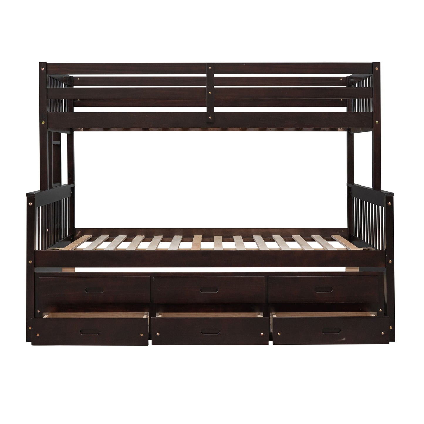 Bunk Bed With Twin Size Trundle And Drawers