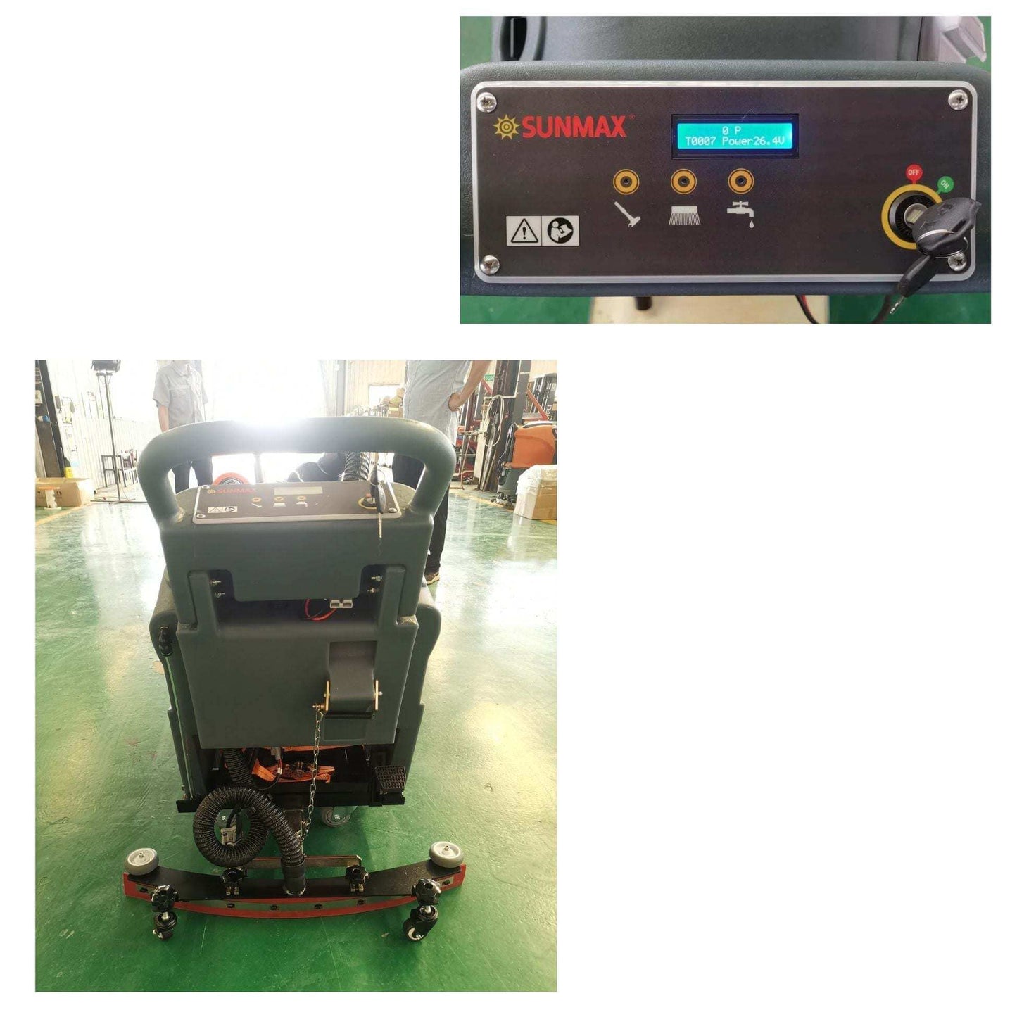22" Battery-Powered Floor Scrubber Machine | RT50+ Lithium Warehouse Floor Cleaner