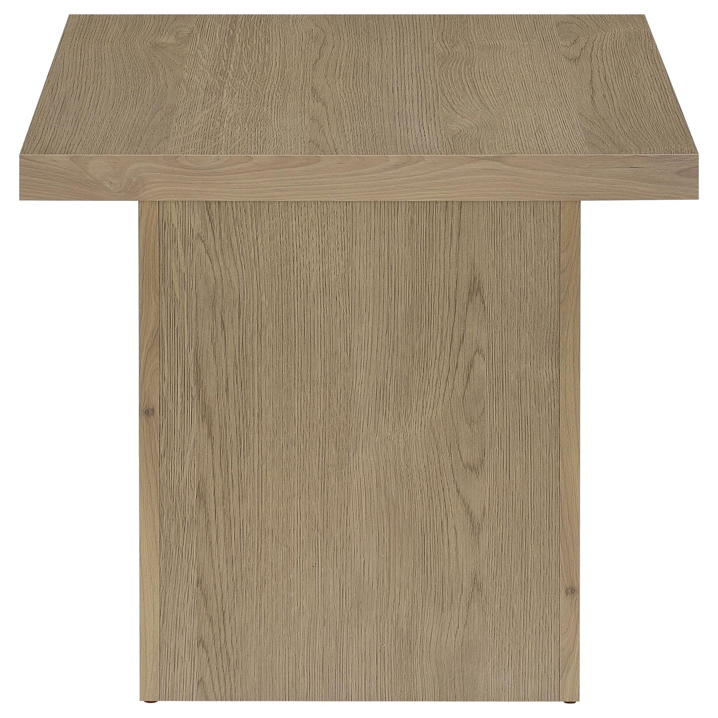 Devar 3-piece Square Cocktail Coffee End Table Set Latte