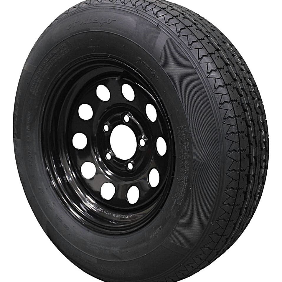 (Set of 2) Antego Tire and Wheel  205/75R14 Highway Terrain Assembly – Optimized for High Load Performance, 14.0-Inch Rim, Load 105.0, Speed M | A140554010096108ST20575R14-B2