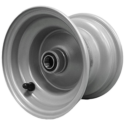 Antego 6x4.5 Silver Mower Wheels, Compatible with 532106732, 2-Pack