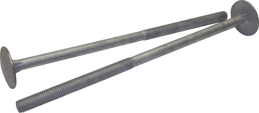 5/8-11 x 10 A307 Grade A Timber Bolts Hot Dipped Galvanized 6in Thread (40)