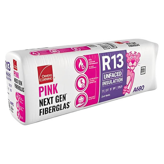 Owens Corning R-13 Un-Faced Fiberglass Insulation Batts (All Sizes)