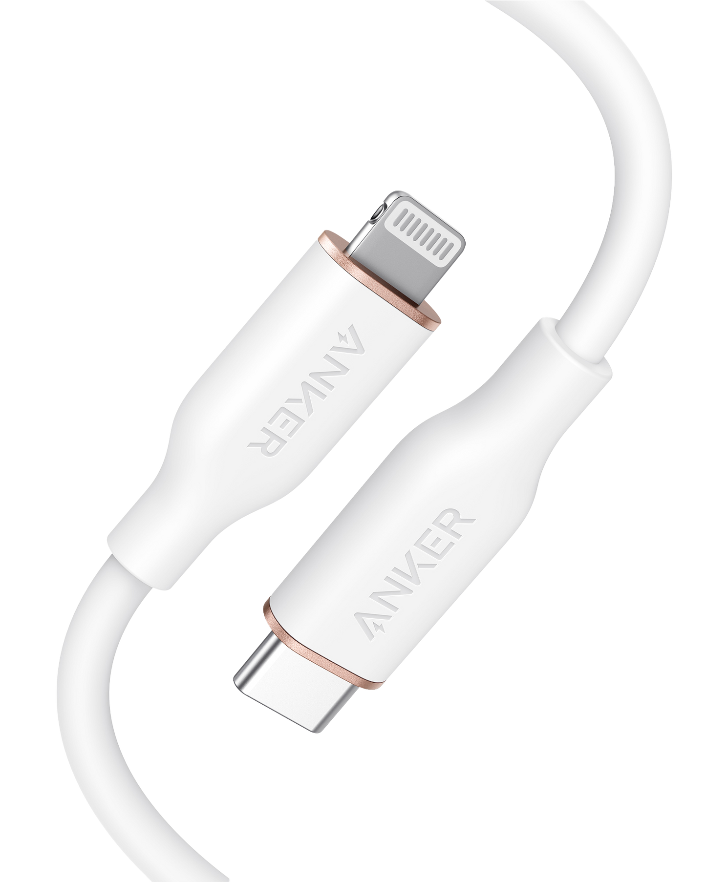 Anker <b>641</b> USB-C to Lightning Cable (Flow, 3 ft Silicone)