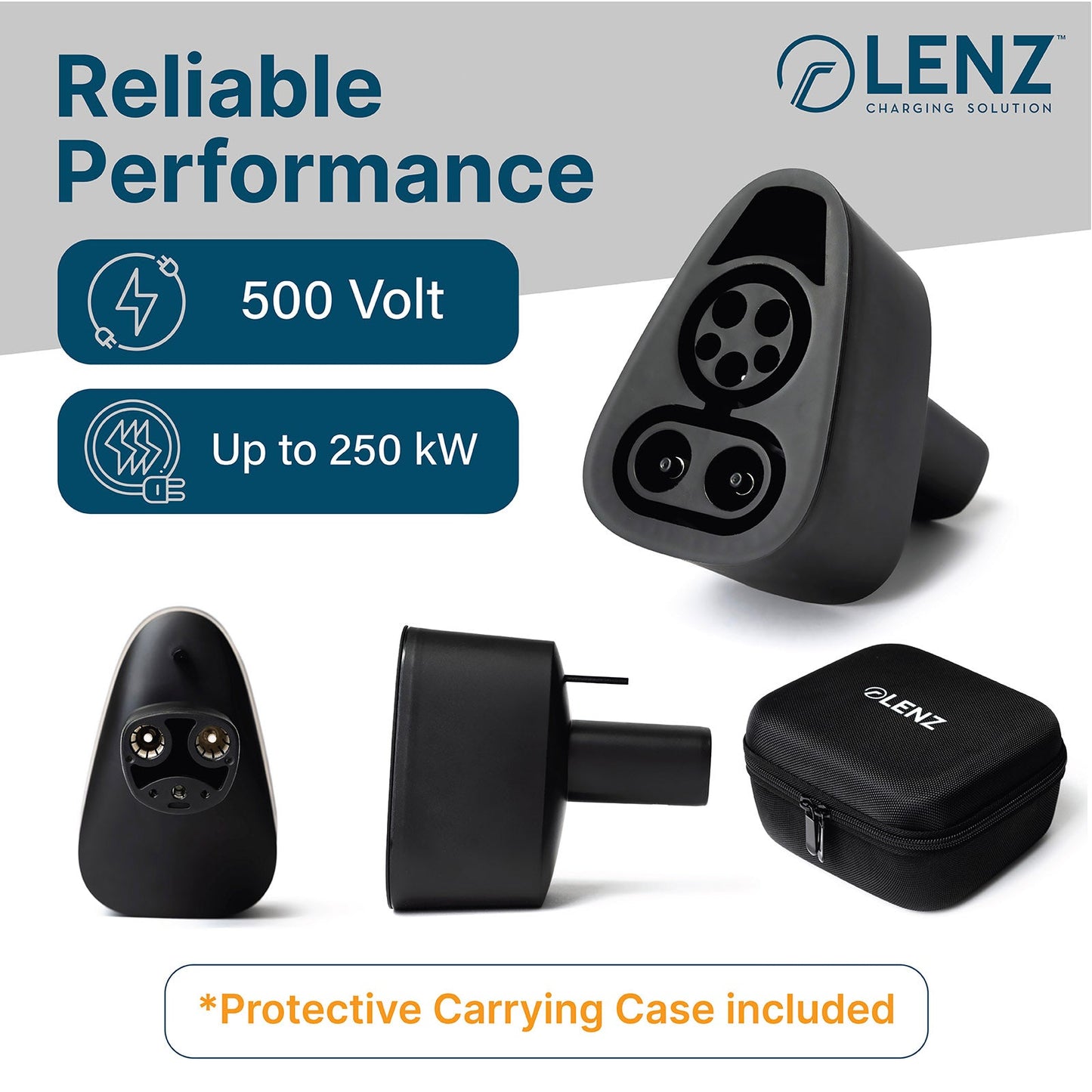 LENZ CCS1 to NACS Port (Tesla) Charging Adapter