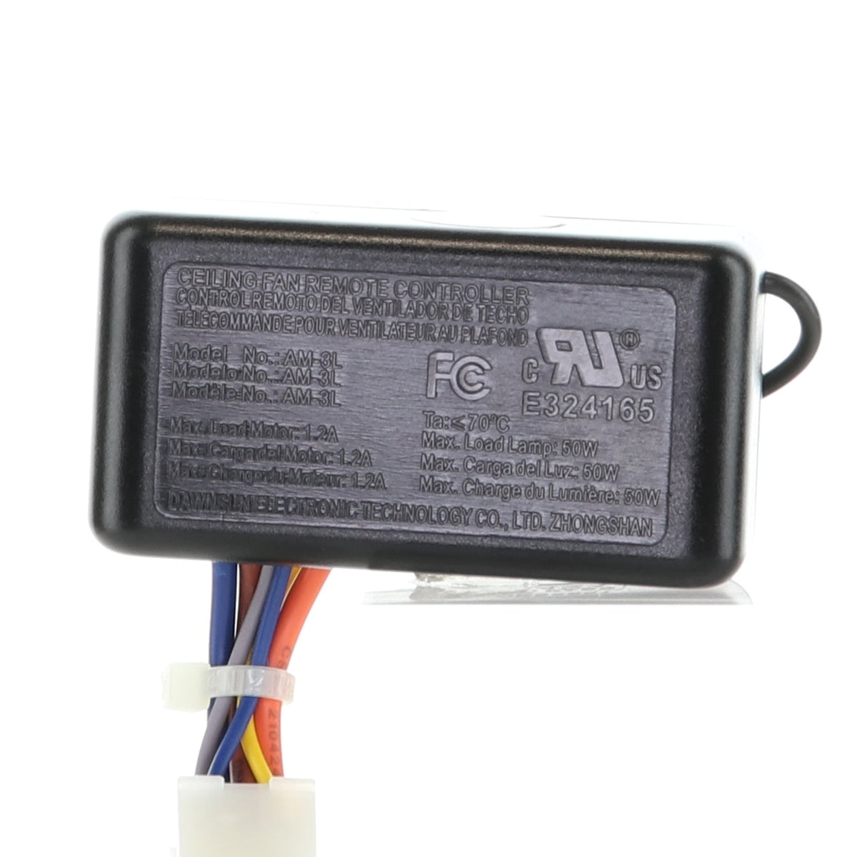 Anderic Substitute for Harbor Breeze AM-3L (Receiver Only) for Boltz III, Mac III, Reverdy, Flanagan III and Crestwell Ceiling Fans | Used with A25-FA0188A Remote  [AM3L]