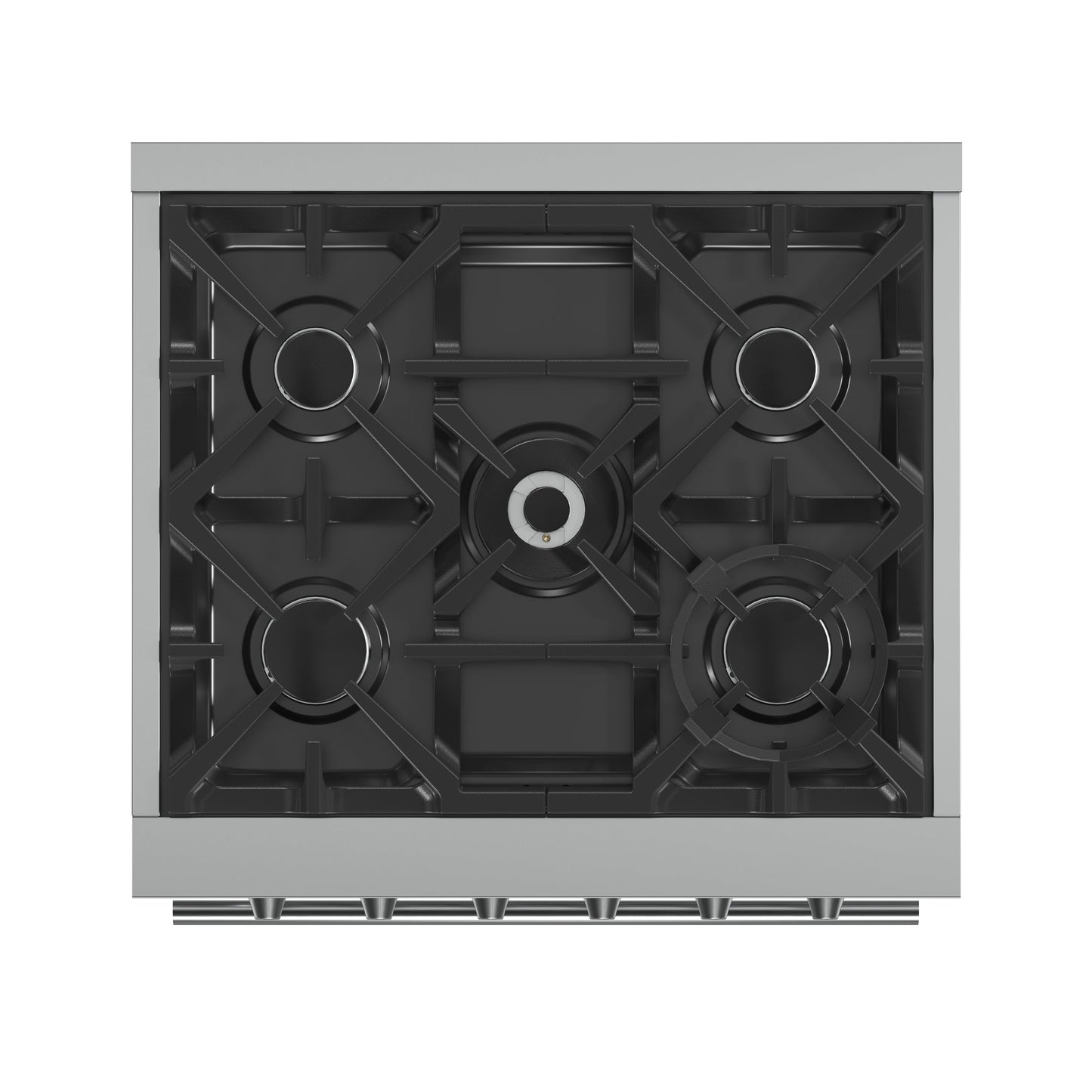 Forno Massimo 30-Inch Freestanding Gas Range, 5 Burners, True Convection Oven