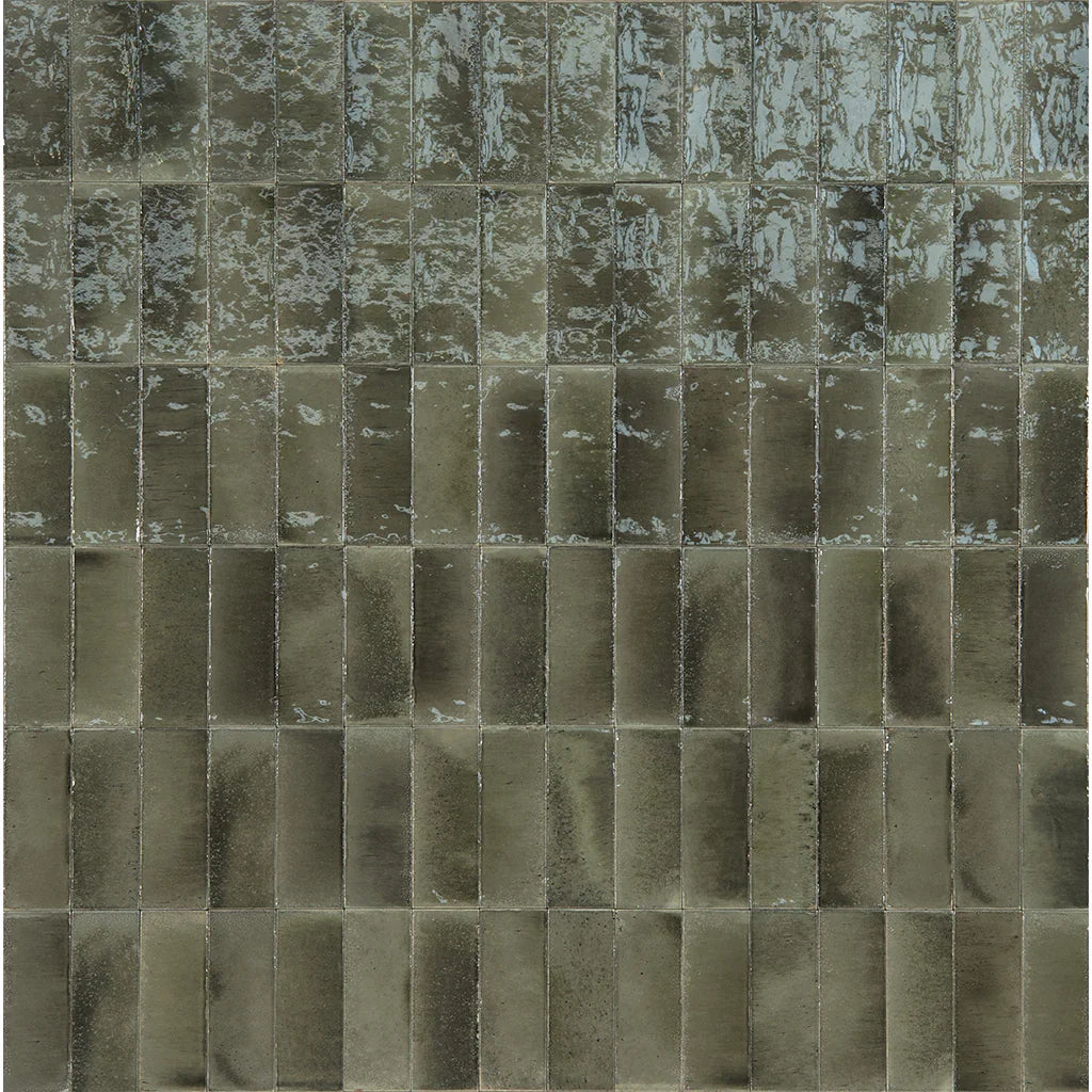 Aquatica Grigio Glossy Porcelain Pool Tile 3"x8" - Gleeze Collection