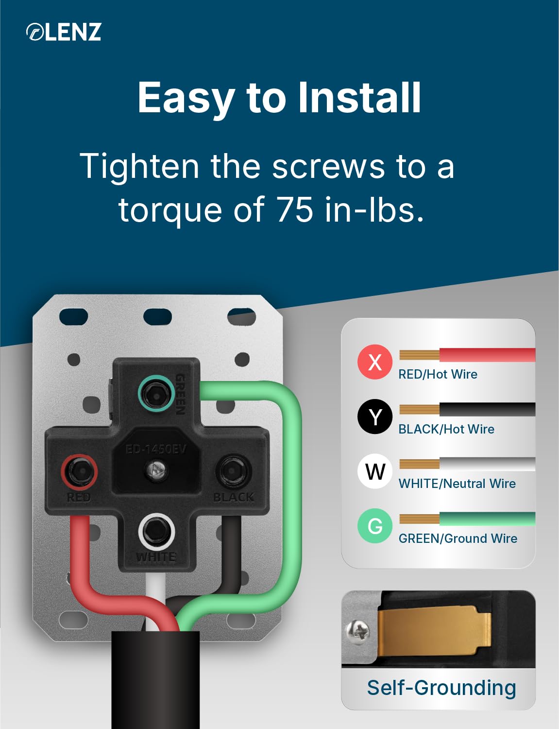 Heavy Duty 50A 14-50R Outlet (for continuous use) with Weatherproof Receptacle Box Bundle: LENZ Heavy Duty 50 Amp 14-50R UL-Compliant Receptacle Outlet + Weatherproof Lockable Receptacle Box + HD Coverplate