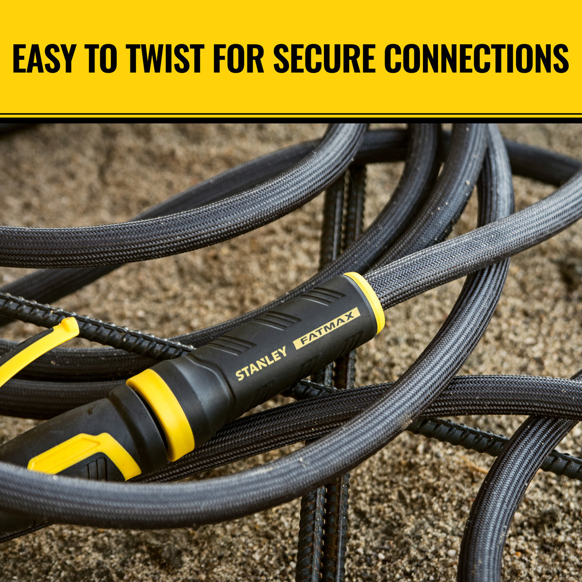 Stanley 100 ft x 5/8" Fabric Hose w/Swivel Coupling BDS90131