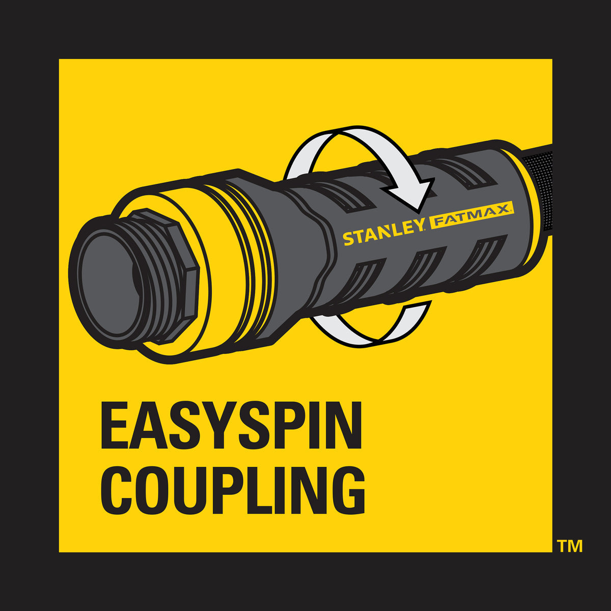 Stanley 100 ft x 5/8" Fabric Hose w/Swivel Coupling BDS90131