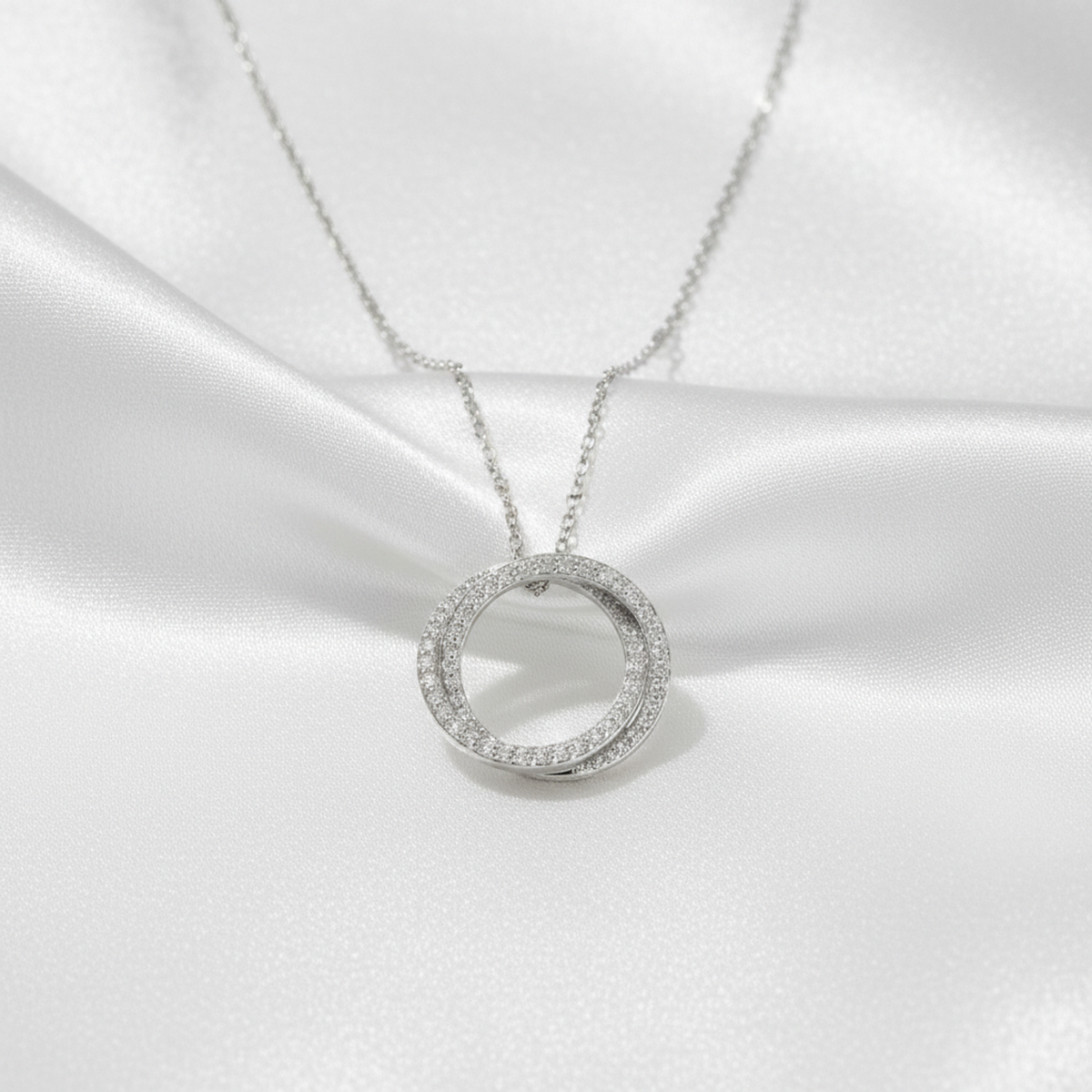 Ponte Vecchio Diamond Circle · 18K White Gold