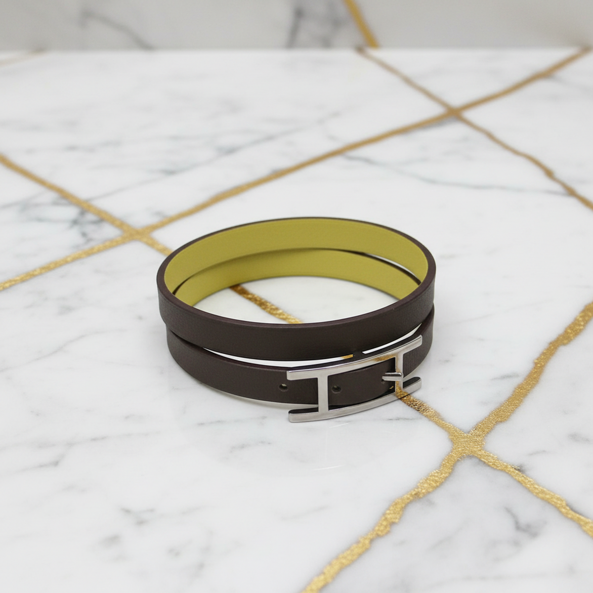 Hermes Behapi Double Tour · Leather Wrap