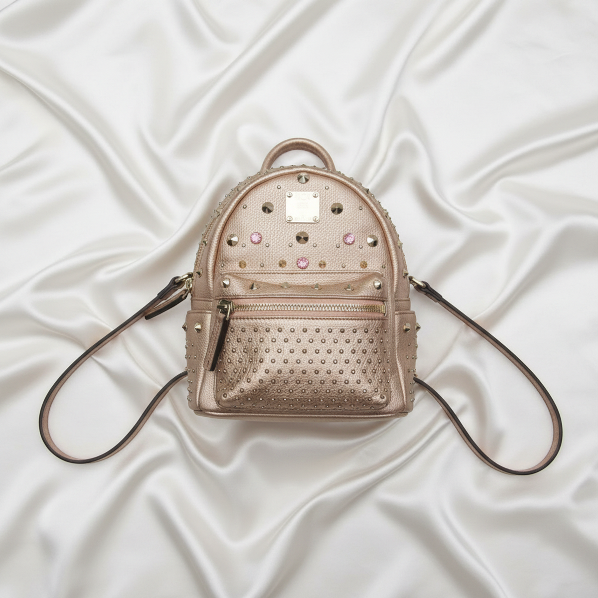 MCM Bebe Boo · Rose Gold Leather