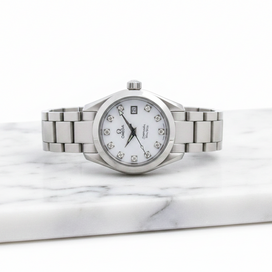 Omega Seamaster Aqua Terra · Diamond MOP · Steel