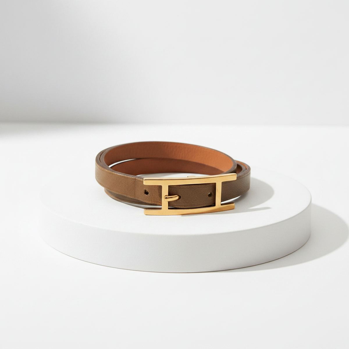 Hermès Hapi · Choker Bangle · Leather