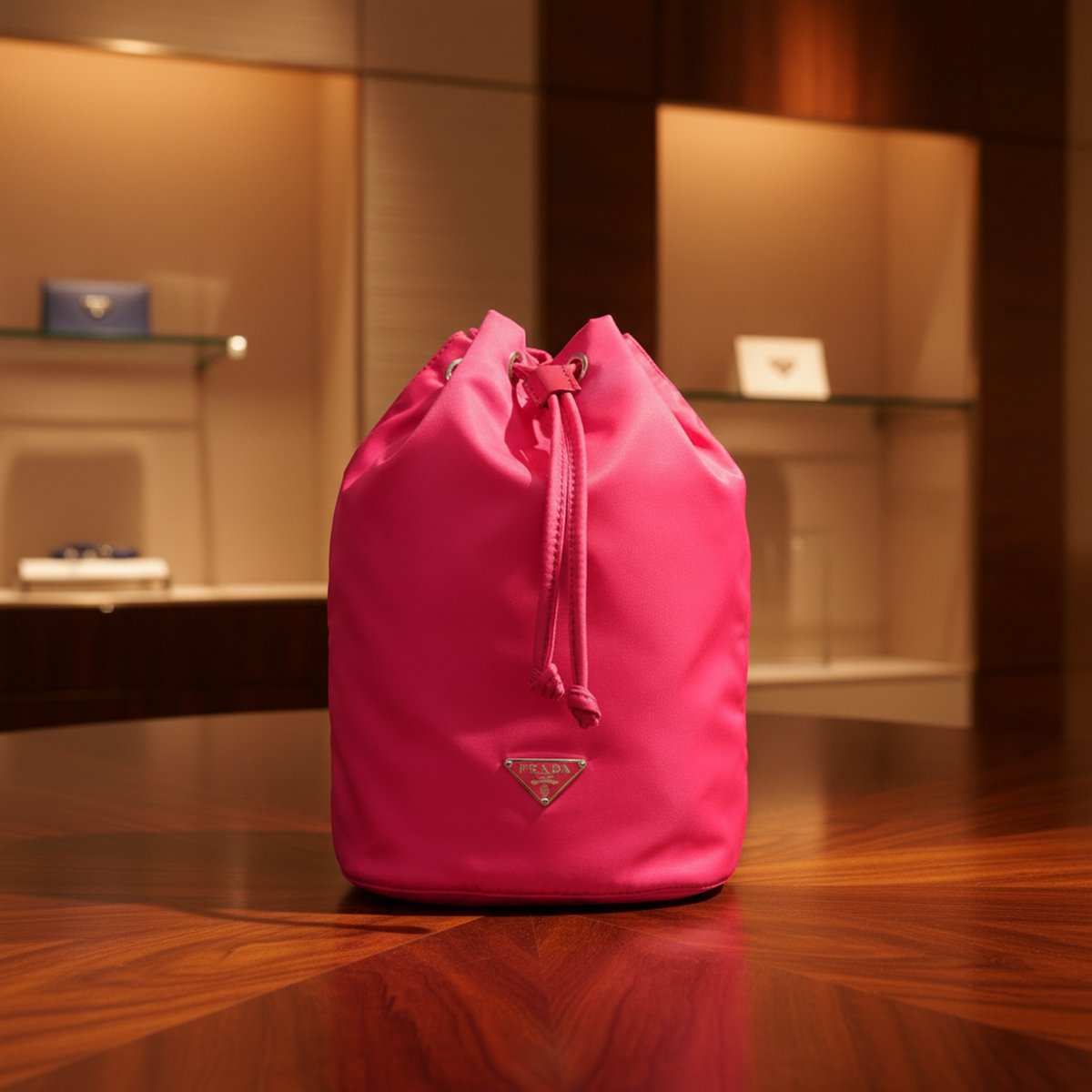 Prada Vela · Nylon Drawstring Pouch
