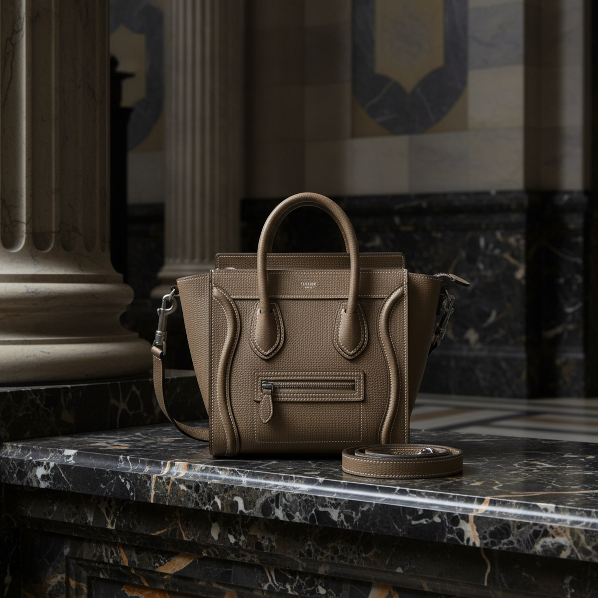 Celine Luggage Nano · Leather