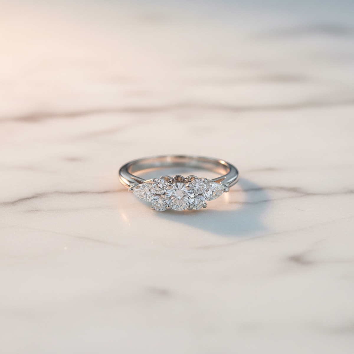 Tiffany Seven-Stone Diamond · Platinum