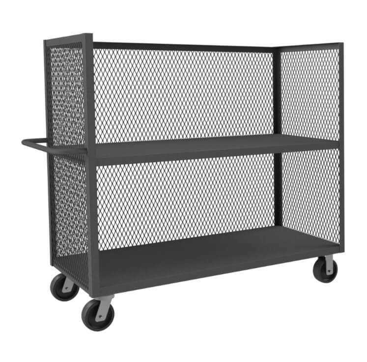 3-Sided Mesh Truck with 2 Shelves