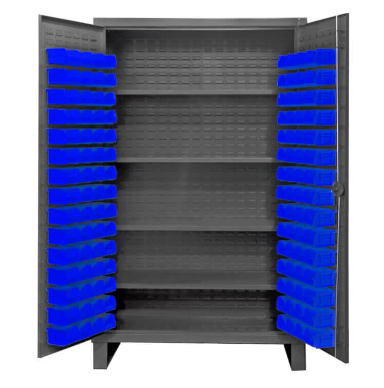 Cabinet with 120 Bins and 4 Shelves