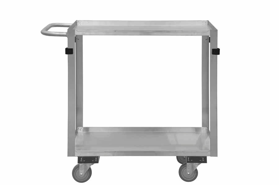 Stainless Steel Stock Cart with 2 Shelves