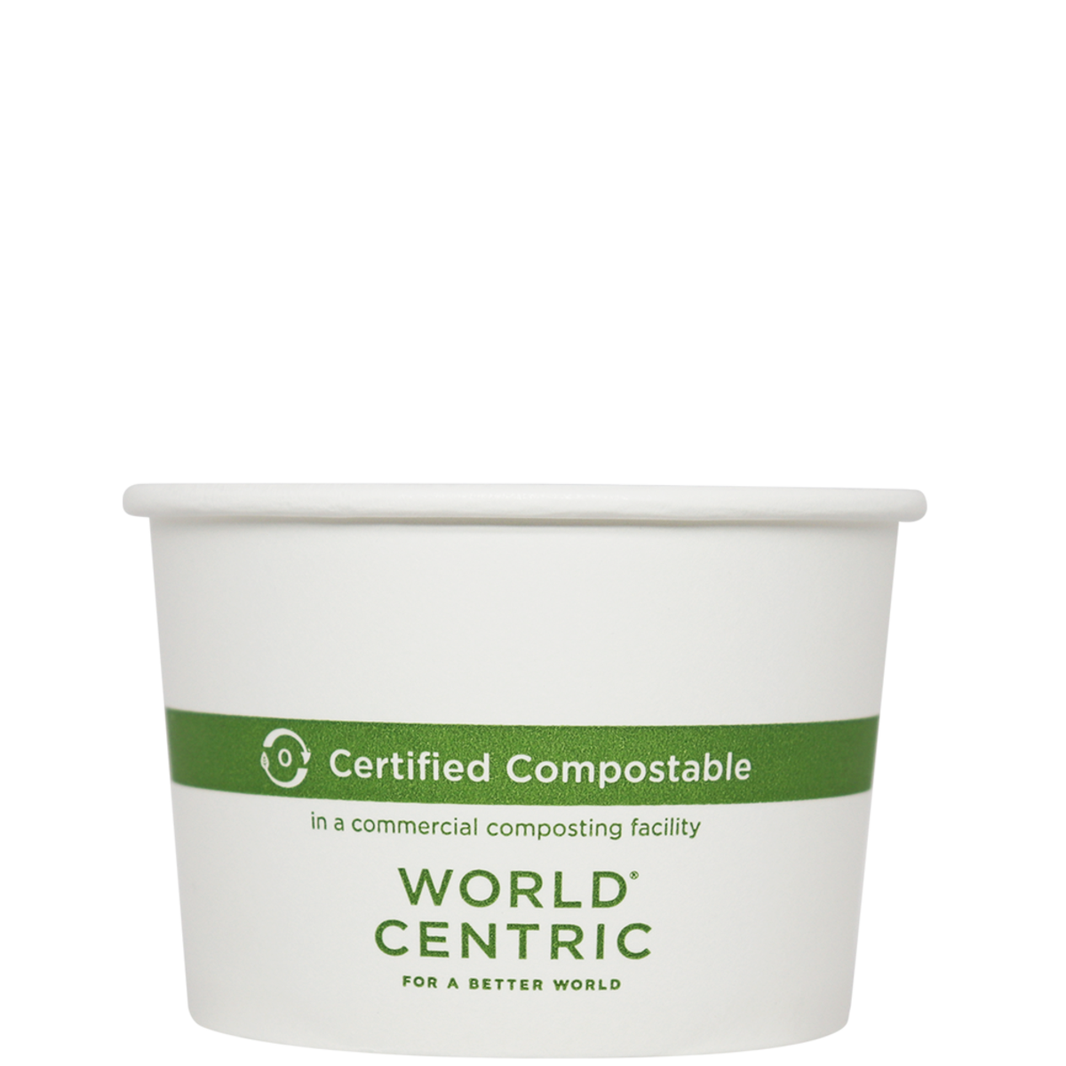 World Centric 8oz FSC Paper Bowl, PLA-Lined, Compostable (QTY 1000), SKU BO-PA-8