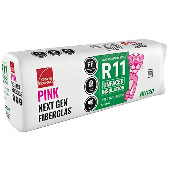 Owens Corning R-11 Un-Faced Fiberglass Insulation Batts - All Sizes