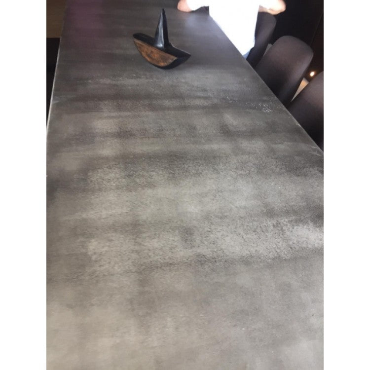 Lightweight Concrete Rectangular Dining Table 47 by 138 Inches Modern Industrial