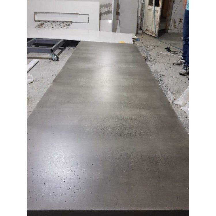 Lightweight Concrete Rectangular Dining Table 39x79 Handcrafted with Glass Fiber Reinforced