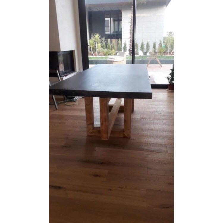 Barocco Lightweight Concrete Rectangular Dining Table 43x130