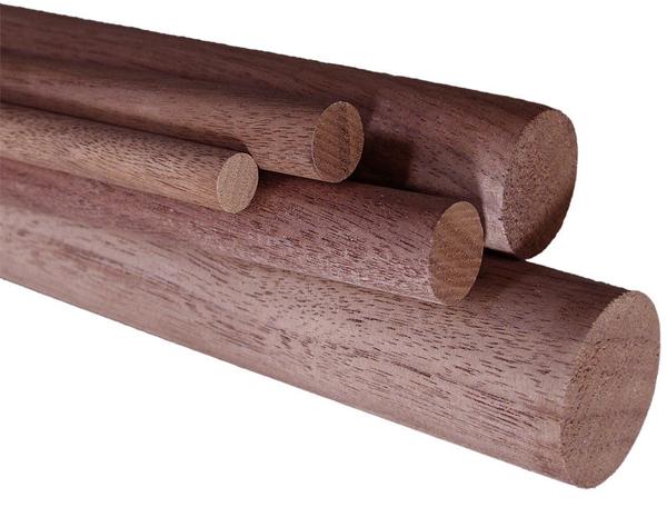VENTRAL 3/4 Inch (0.75) Walnut Dowel Rod Sticks Unfinished Wood for Hobby Crafts
