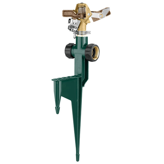 1/2-in. Brass Impact Sprinkler on Metal Step Spike 58214