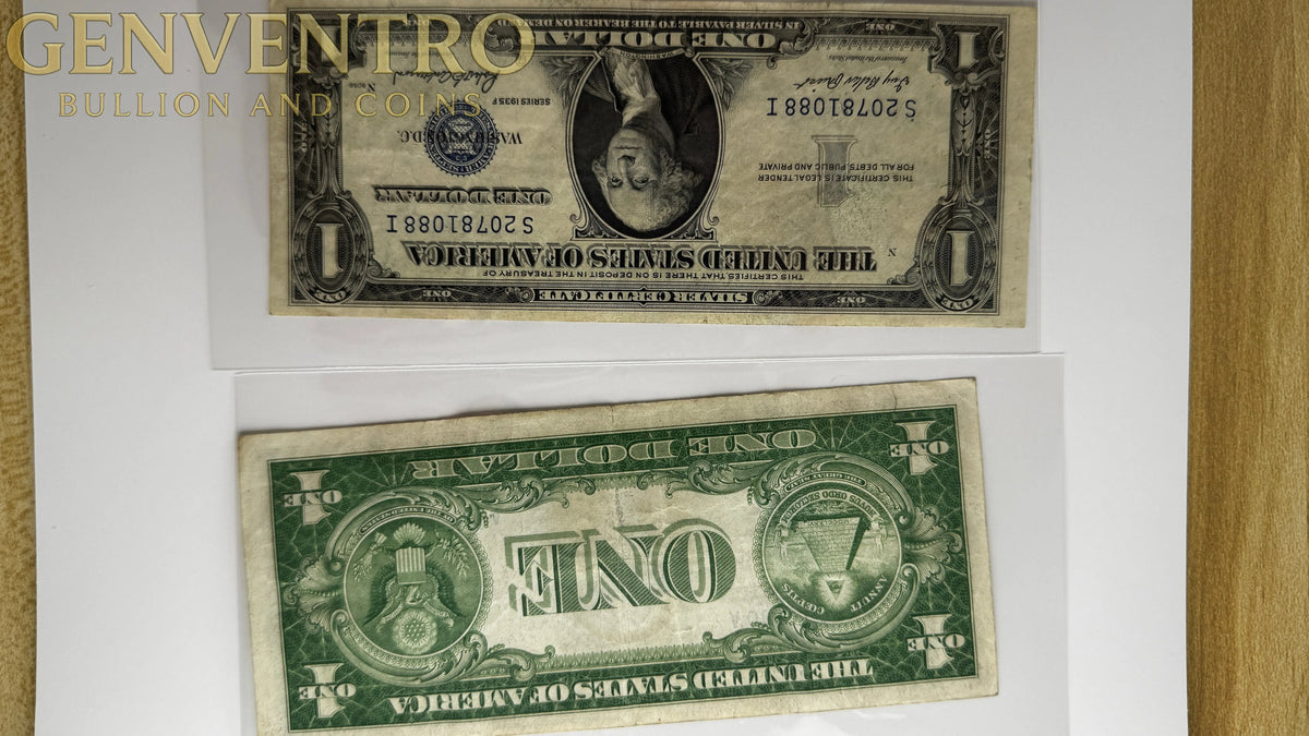 1935 Blue Seal $1 Silver Certificates