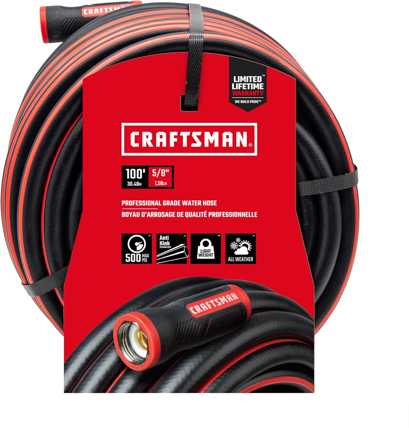 CRAFTSMAN® 100 FT. Heavy-Duty Professional Grade Garden Hose CMXMHBB16515